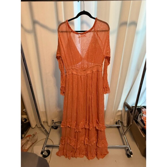 Free People Seraphina Maxi Dress Size XL Small flaw - Picture 6 of 7